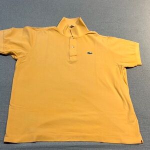 Lacoste Mens Orange Polo